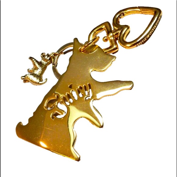NEW Y2K JUICY COUTURE SCOTTIE DOGS HUGE KEY FOB KEYCHAIN PURSE FOB - Picture 4 of 9